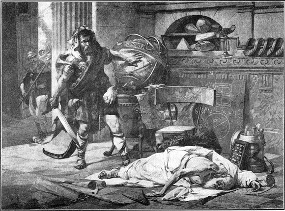 Эдуард Вимон. Смерть Архимеда. 1820-е годы. Изображение с сайта www.cs.drexel.edu
