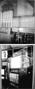 На снимках: гидроинтеграторы. Лукьянова в экспозиции Политехнического музея — демонстрационный ИГ-3 (внизу) и одномерный 1-ИГЛ-1-3.
